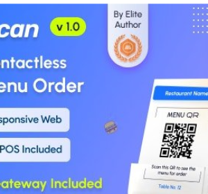 FoodScan v2.5 - Qr Code Restaurant Menu Maker and Contactless Table Ordering System with Restaurant POS - nulled