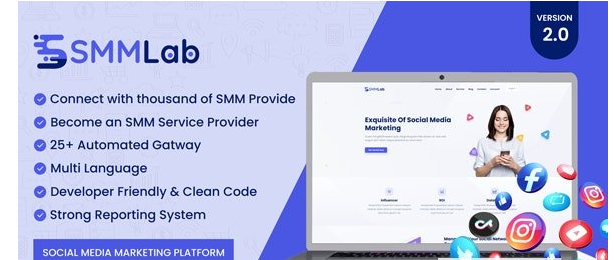 SMMLab v3.3 - Social Media Marketing SMM Platform - nulled