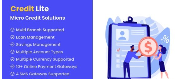 Credit Lite v2.5 - Multi Branch Loan & Savings Management System - nulled