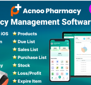Acnoo Pharmacy v1.1 - SaaS Pharmacy Management Software & Flutter App with Admin Panel - nulled