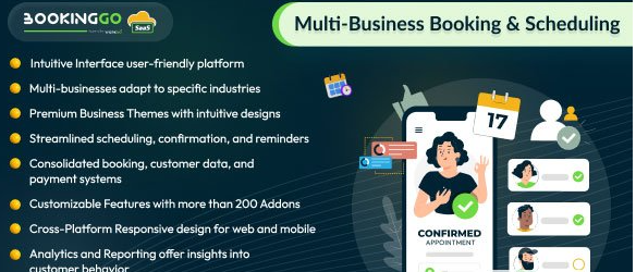 BookingGo SaaS v5.7 - Multi Business Appointment Booking and Scheduling - nulled