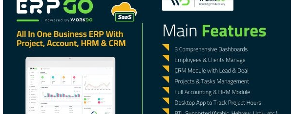 ERPGo SaaS v7.6 - All In One Business ERP With Project, Account, HRM & CRM - nulled