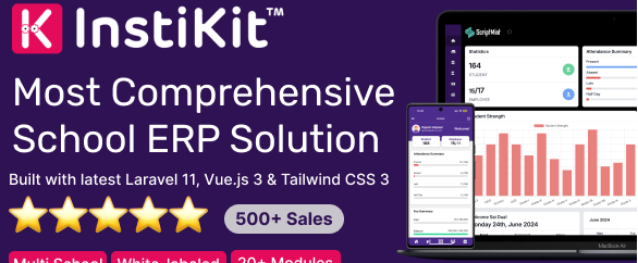 InstiKit School v5.0.0 - School Management System & School ERP - nulled