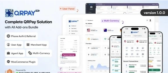 QRPay Pro v1.4.0 - Complete QRPay Solution with All Add-ons Bundle - nulled